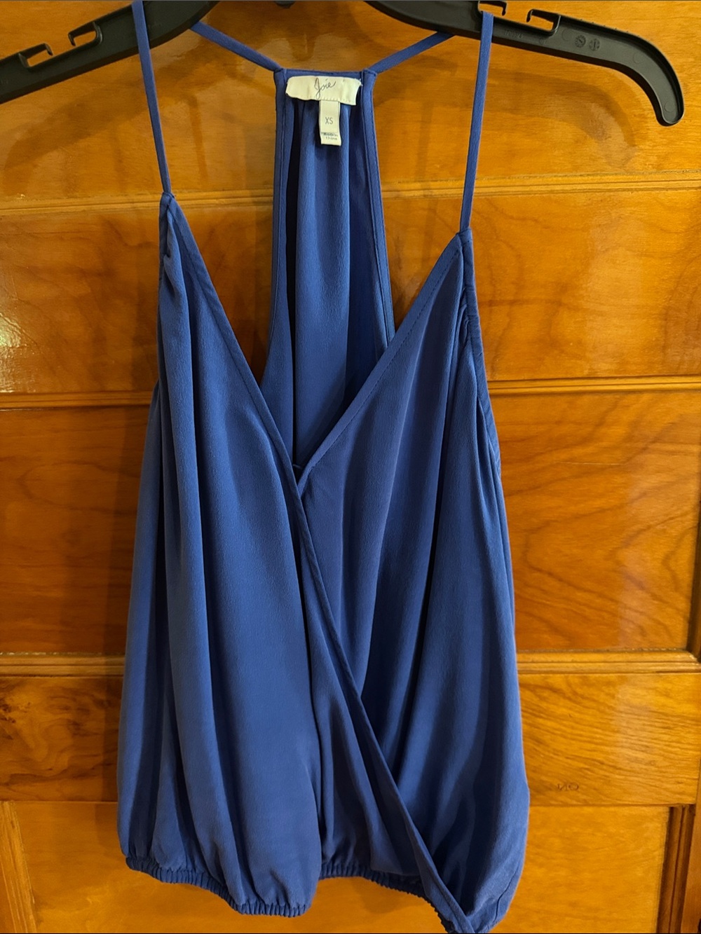 Joie Sapphire Blue Sleeveless V-Front Camisole